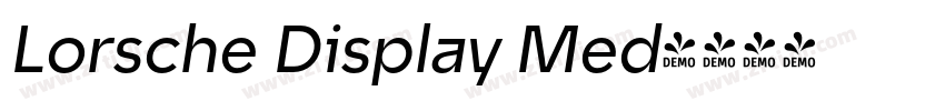 Lorsche Display Med字体转换